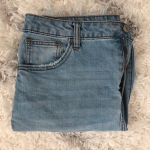 light wash ripped jeans